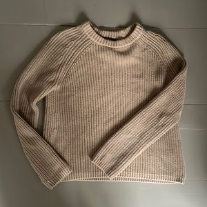 Beige quince fisherman’s sweater small